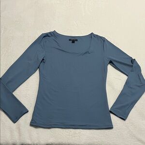 RW&CO. Slate Blue Long Sleeve Blouse